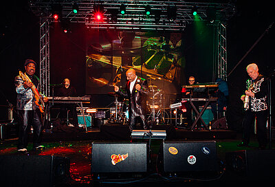 Band bei Open Air Winter Party in Finkenberg mit Stockanotti