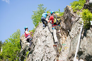 Klettersteig im Zillertal im Aktivurlaub Österreich