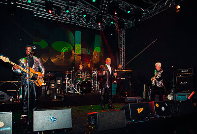Band bei Open Air Winter Party in Finkenberg mit Stockanotti