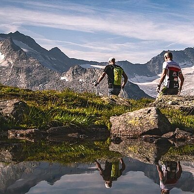 Wanderer im Wanderurlaub im Zillertal