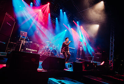 Band bei Open Air Winter Party in Finkenberg mit Stockanotti