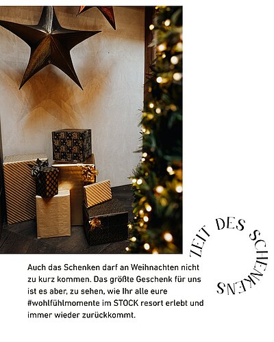 Wir wünschen euch frohe Weihnachten Eine Zeit voller Wärme, Genuss und ruhiger Momente. #STOCKresort #einfachglücklich #magicmoments #stockmoment