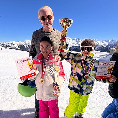 My two champions. So proud of them. #skilove #stockresort #happyfamily #lovemyfamily️